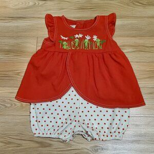 Le Tops Frog Romper Size 3
